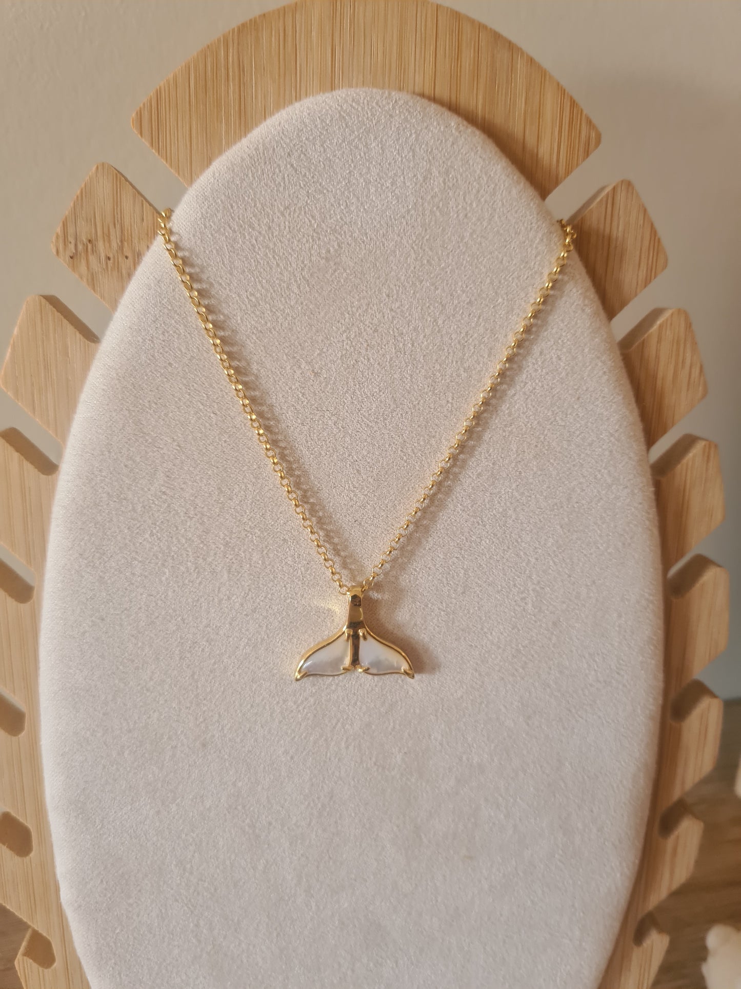 Ningaloo Gold Whale Tail Necklace