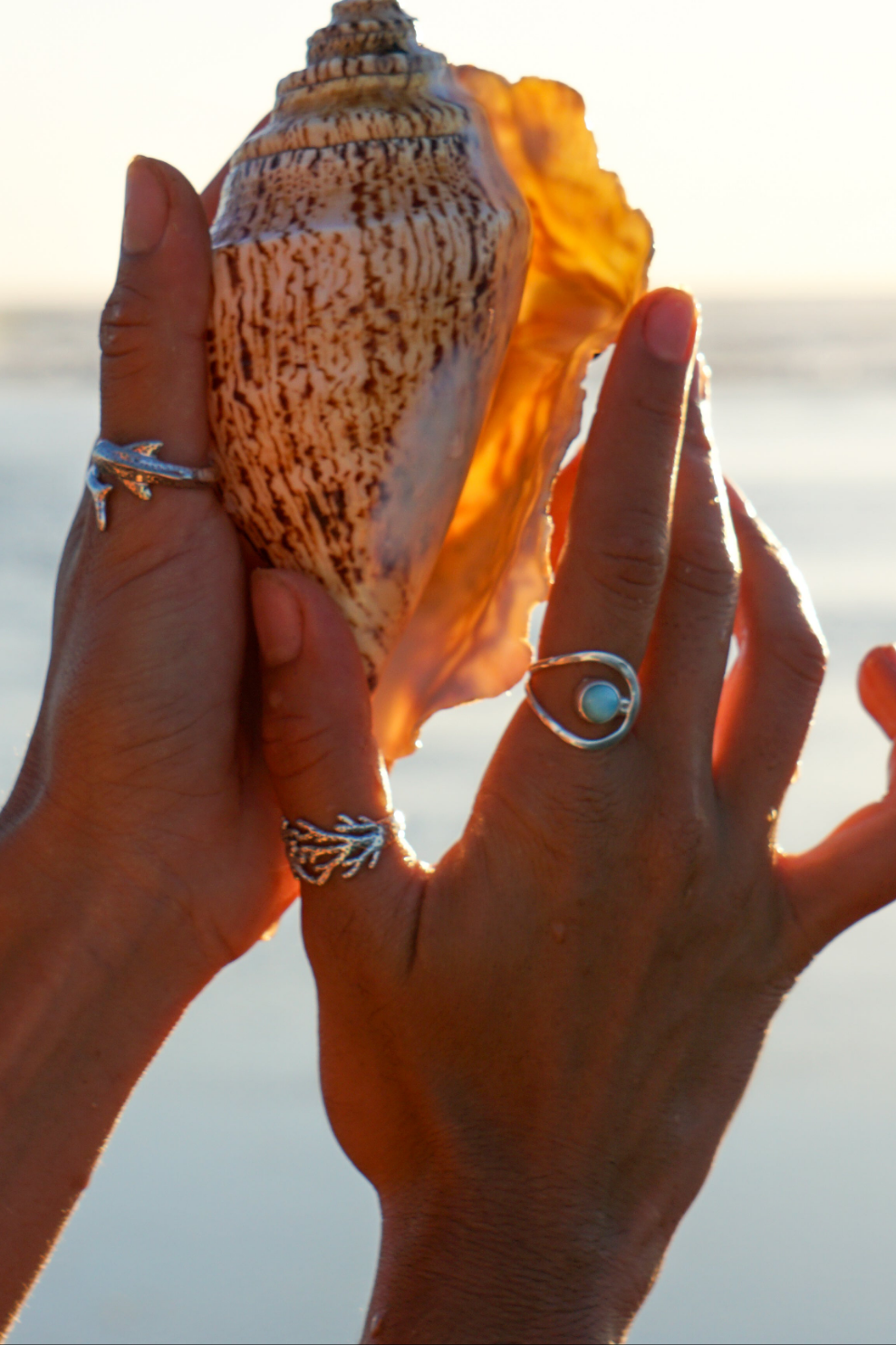 Coral Bay Dreaming Silver Ring