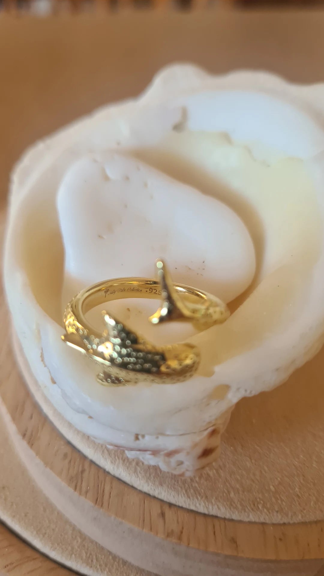 Ningaloo Gold Vermeil Whaleshark Ring