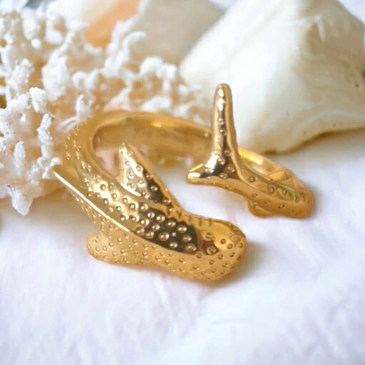 Ningaloo Gold Vermeil Whaleshark Ring