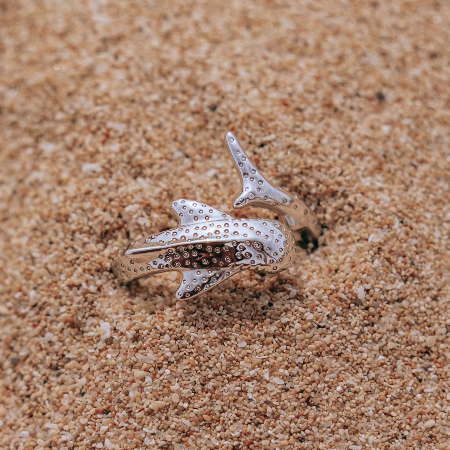 Ningaloo Whaleshark Ring Sterling Silver