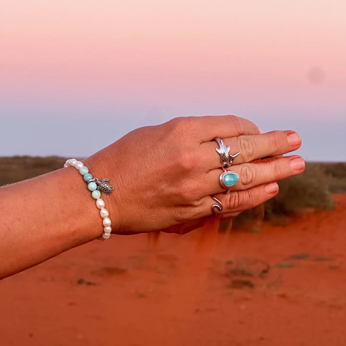 Ningaloo Whaleshark Ring Sterling Silver