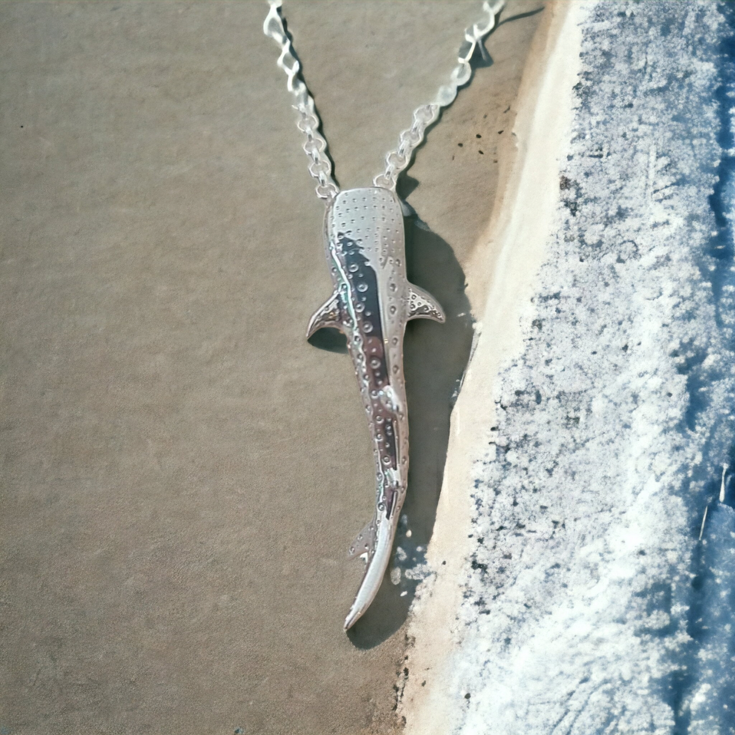 Ningaloo Whale Shark Sterling Silver Necklace