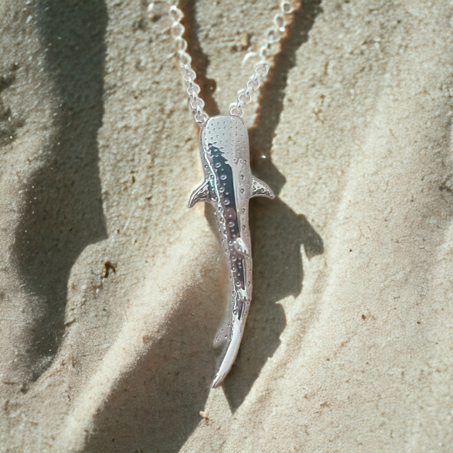 Ningaloo Whale Shark Sterling Silver Necklace