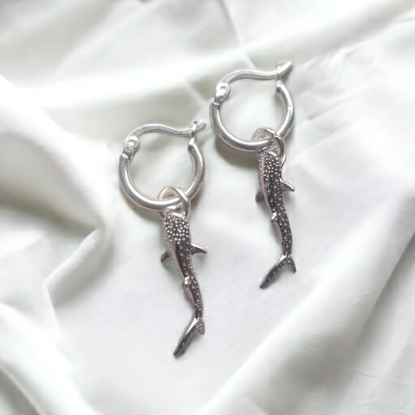 Ningaloo Whale Shark Sterling Silver Earrings