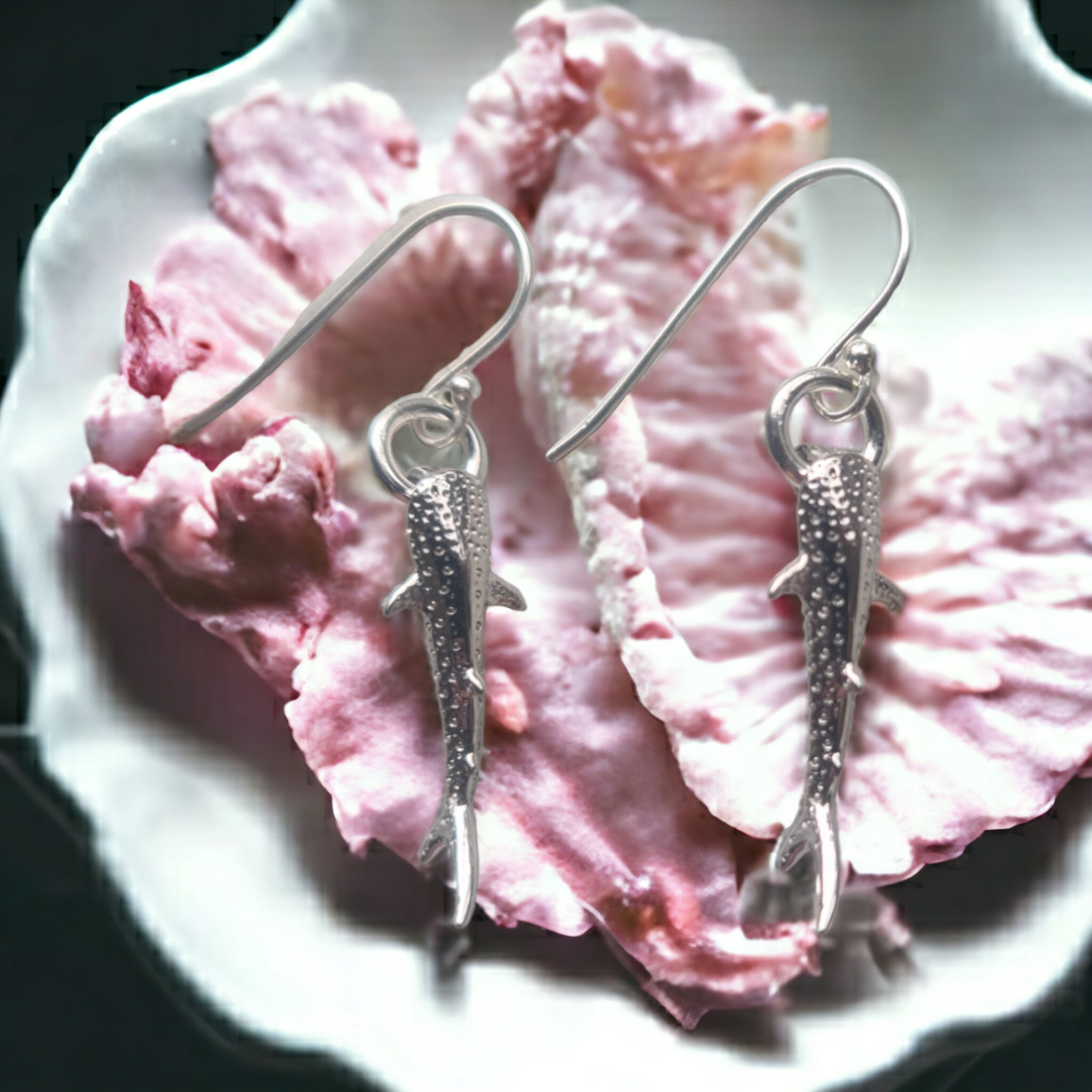 Ningaloo Whale Shark Sterling Silver Earrings