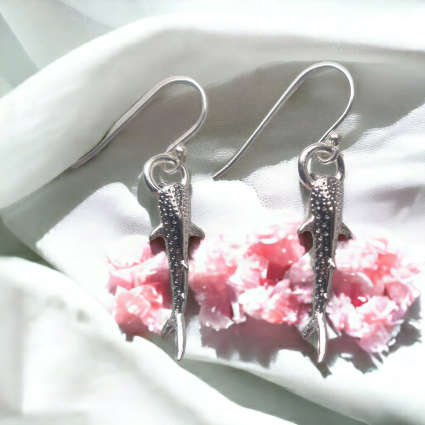 Ningaloo Whale Shark Sterling Silver Earrings