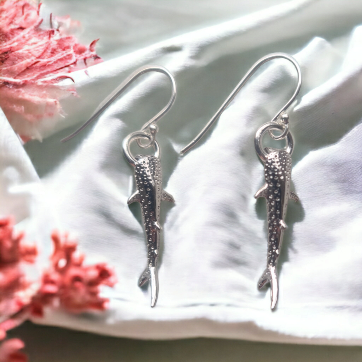 Ningaloo Whale Shark Sterling Silver Earrings