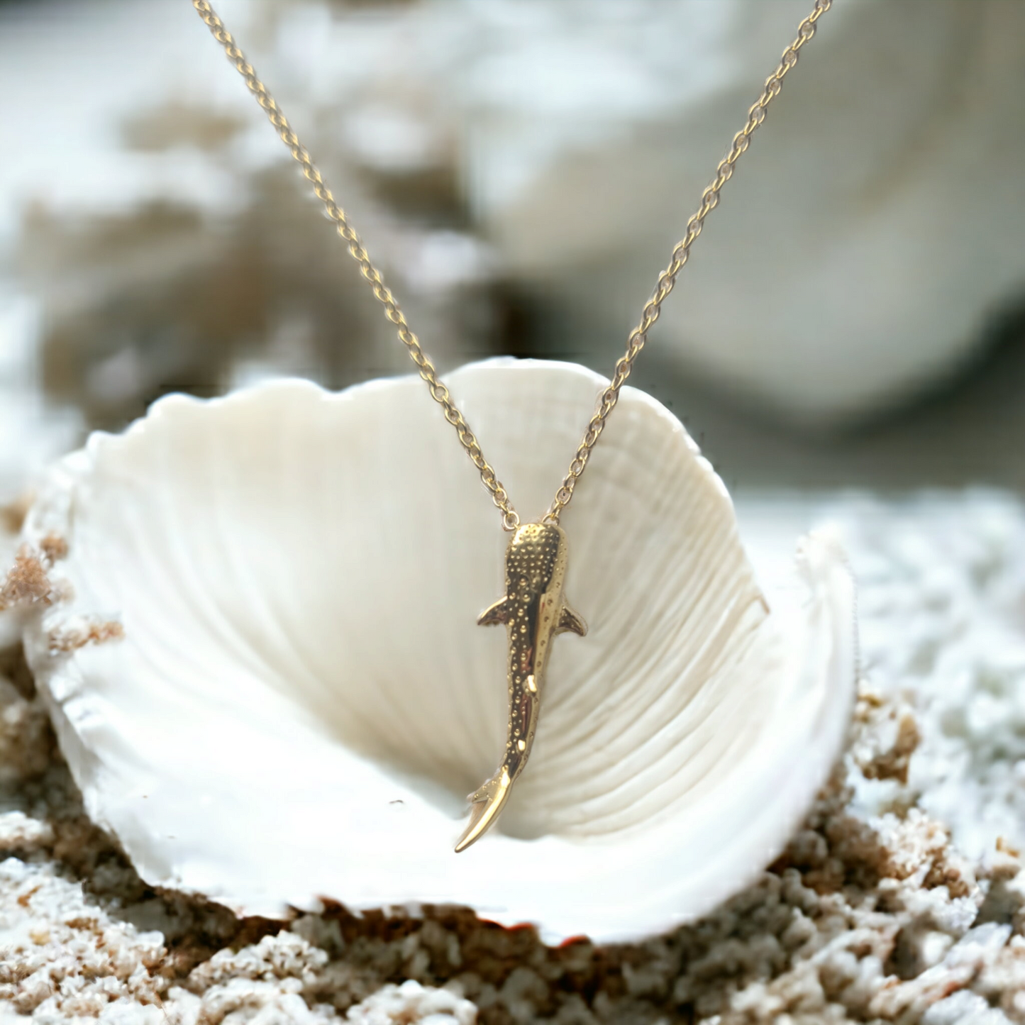 Ningaloo Whale Shark Gold Necklace