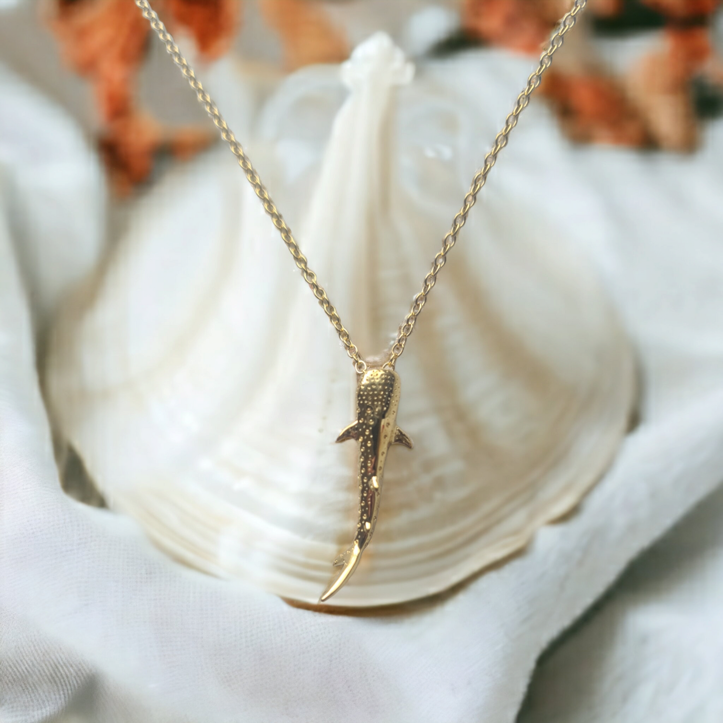 Ningaloo Whale Shark Gold Necklace