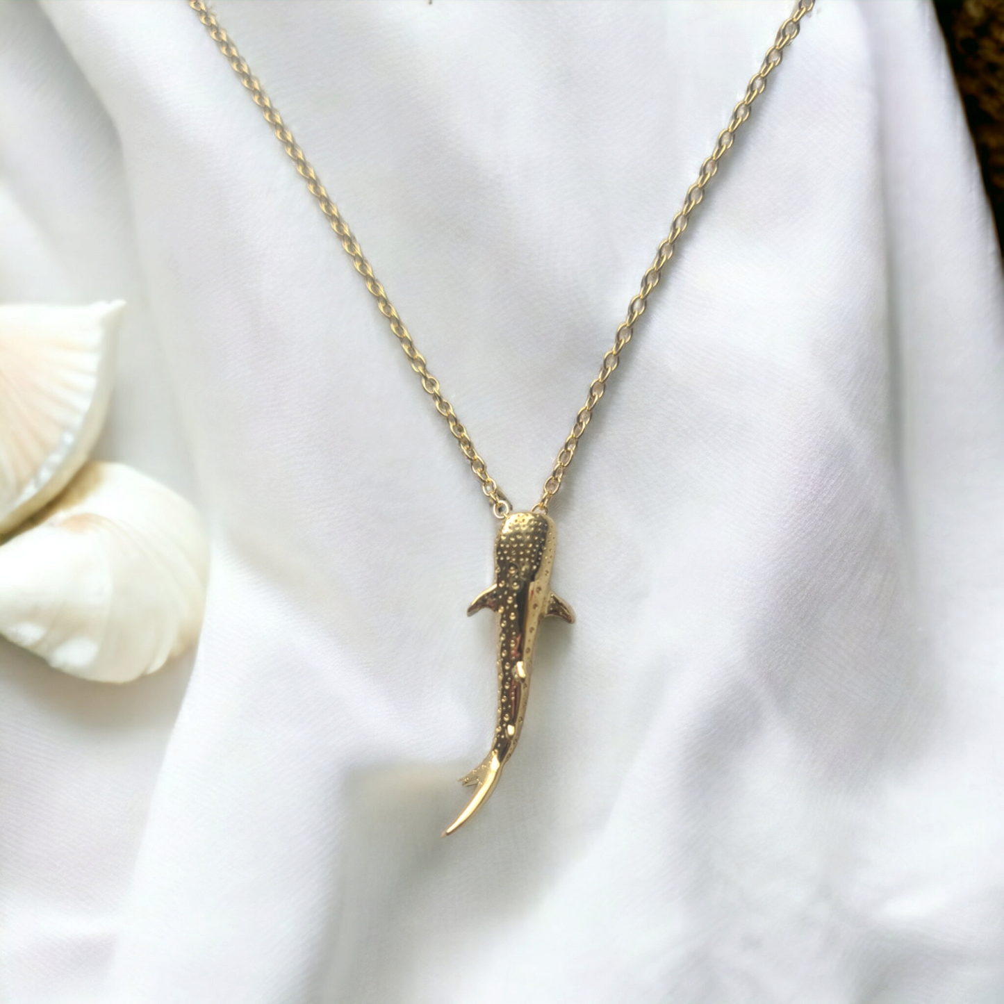 Ningaloo Whale Shark Gold Necklace