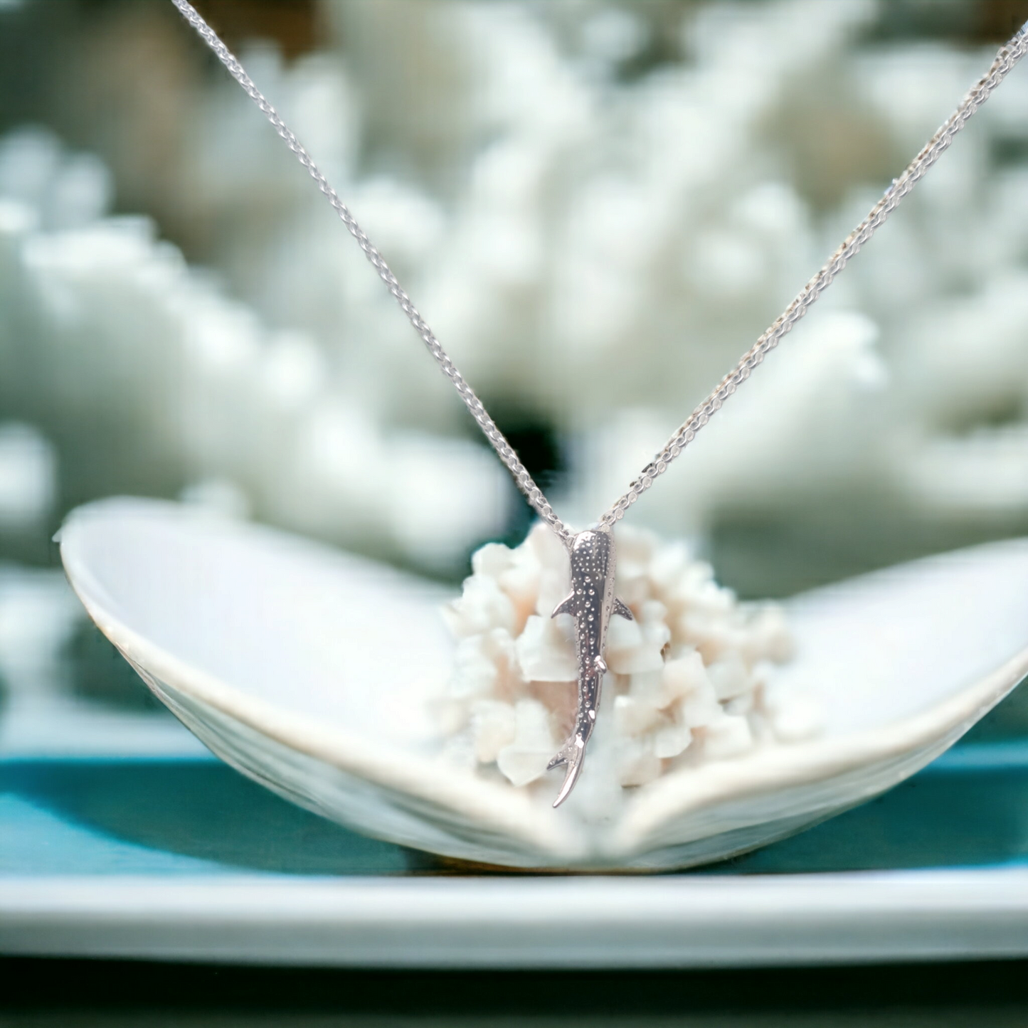 Ningaloo Whale Shark Sterling Silver Necklace