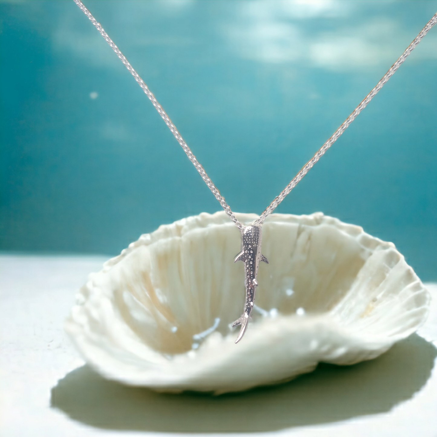 Ningaloo Whale Shark Sterling Silver Necklace