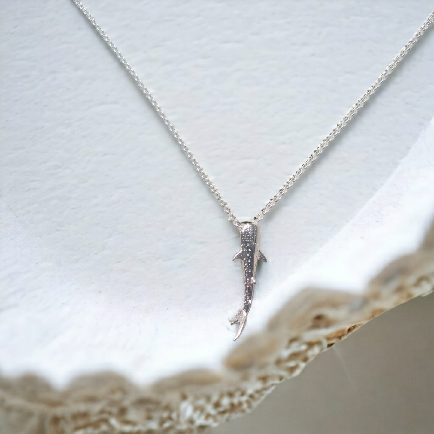 Ningaloo Whale Shark Sterling Silver Necklace