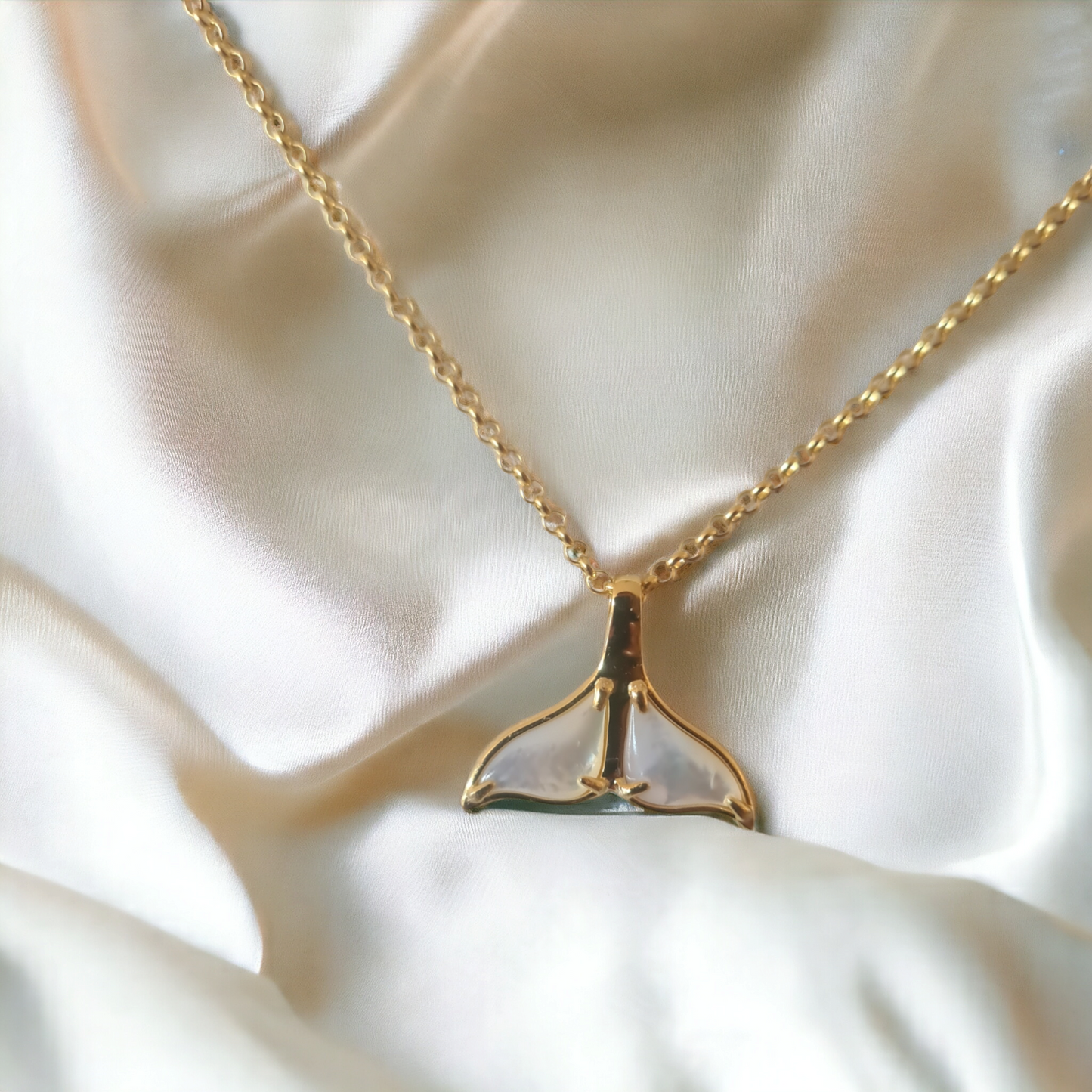 Ningaloo Gold Whale Tail Necklace