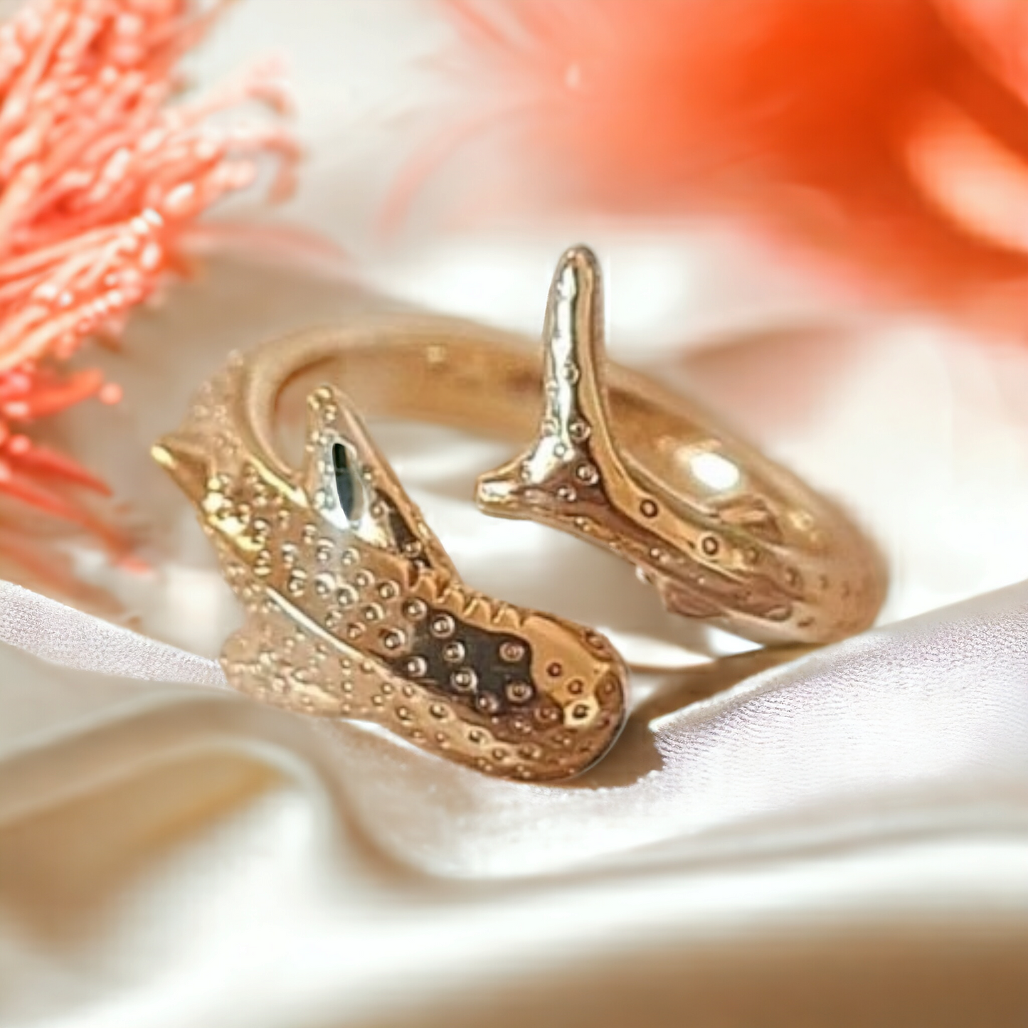 Ningaloo Gold Vermeil Whaleshark Ring
