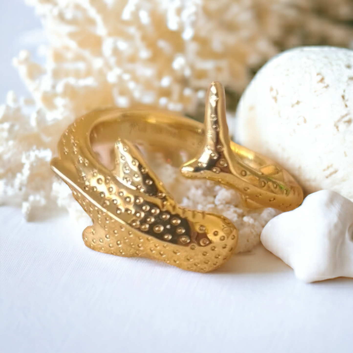 Ningaloo Gold Vermeil Whaleshark Ring