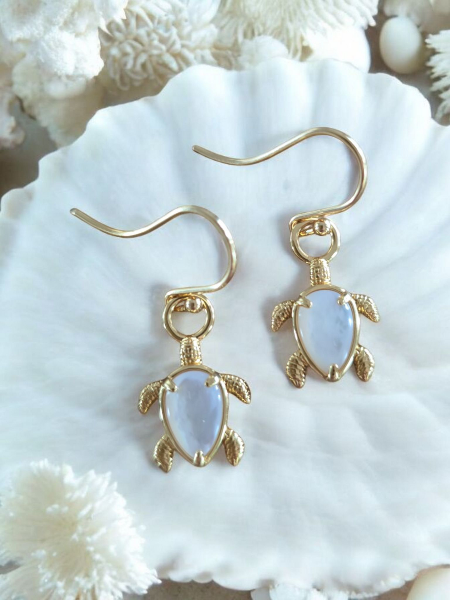 Ningaloo Gold Turtle Earrings