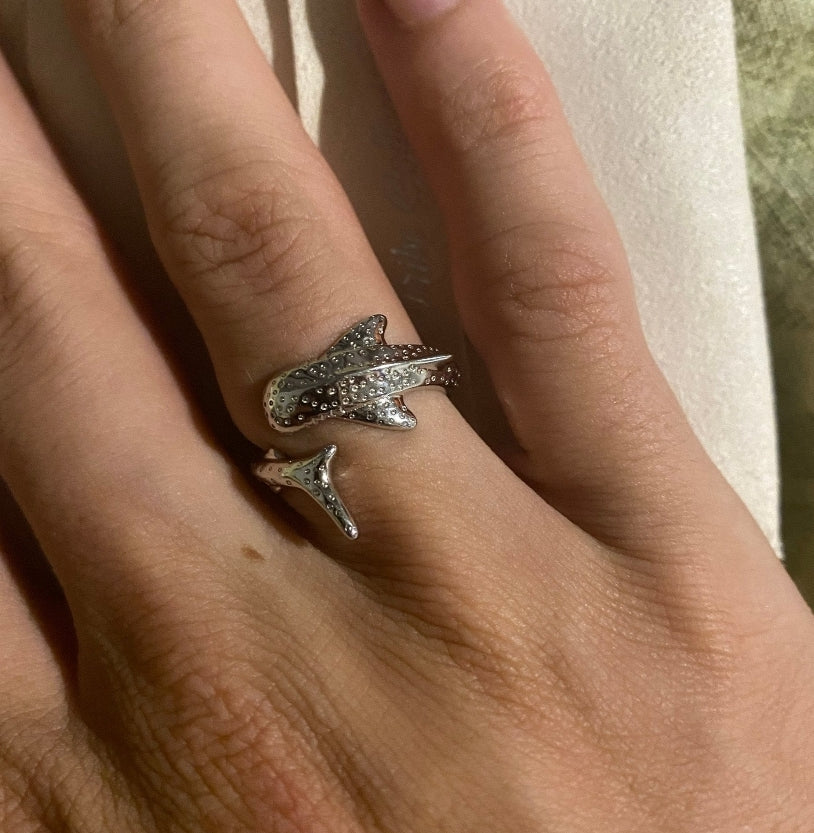 Ningaloo Whaleshark Ring Sterling Silver