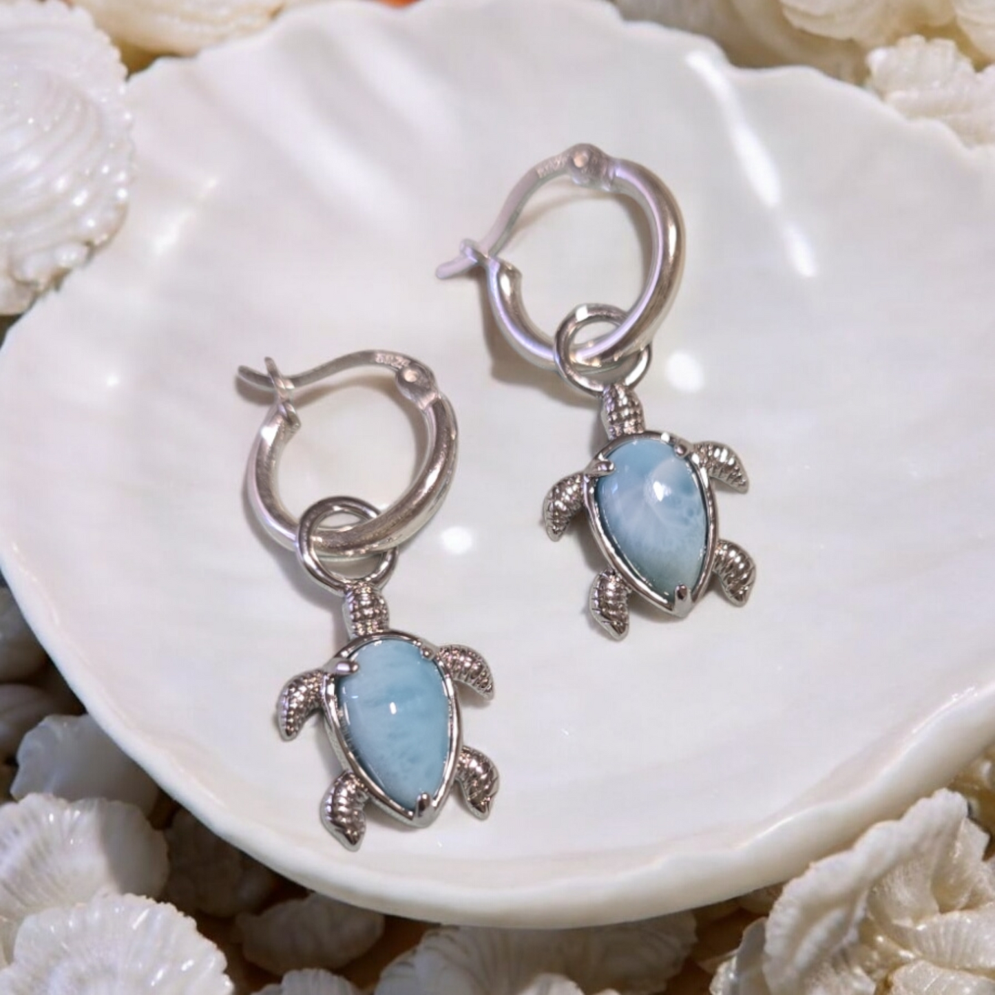 Ningaloo Blue Turtle Earrings
