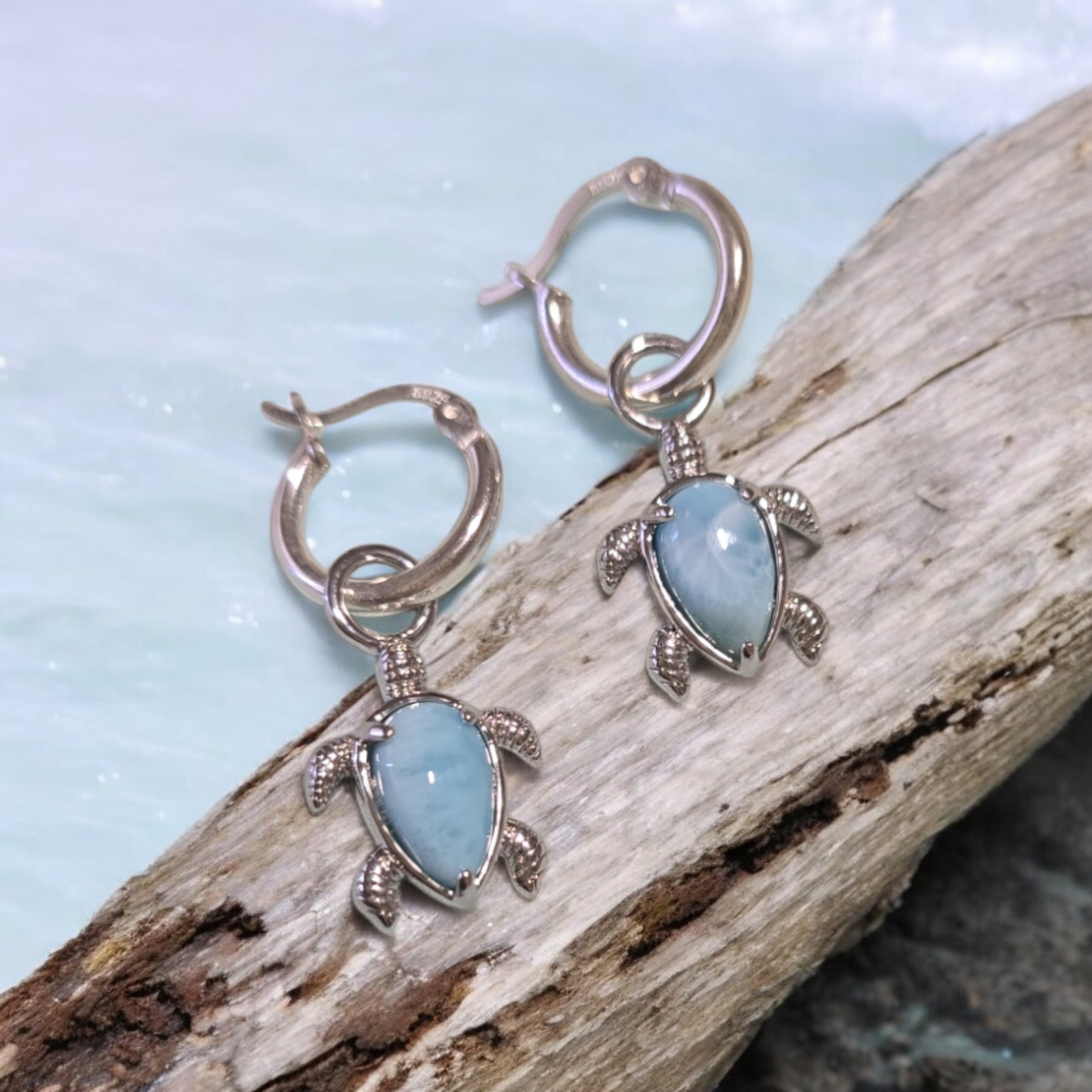 Ningaloo Blue Turtle Earrings