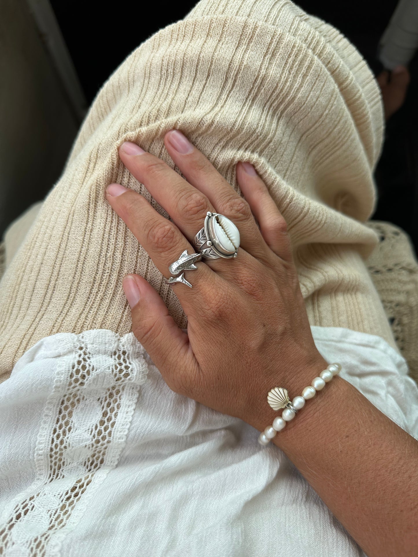 Ningaloo Whaleshark Ring Sterling Silver