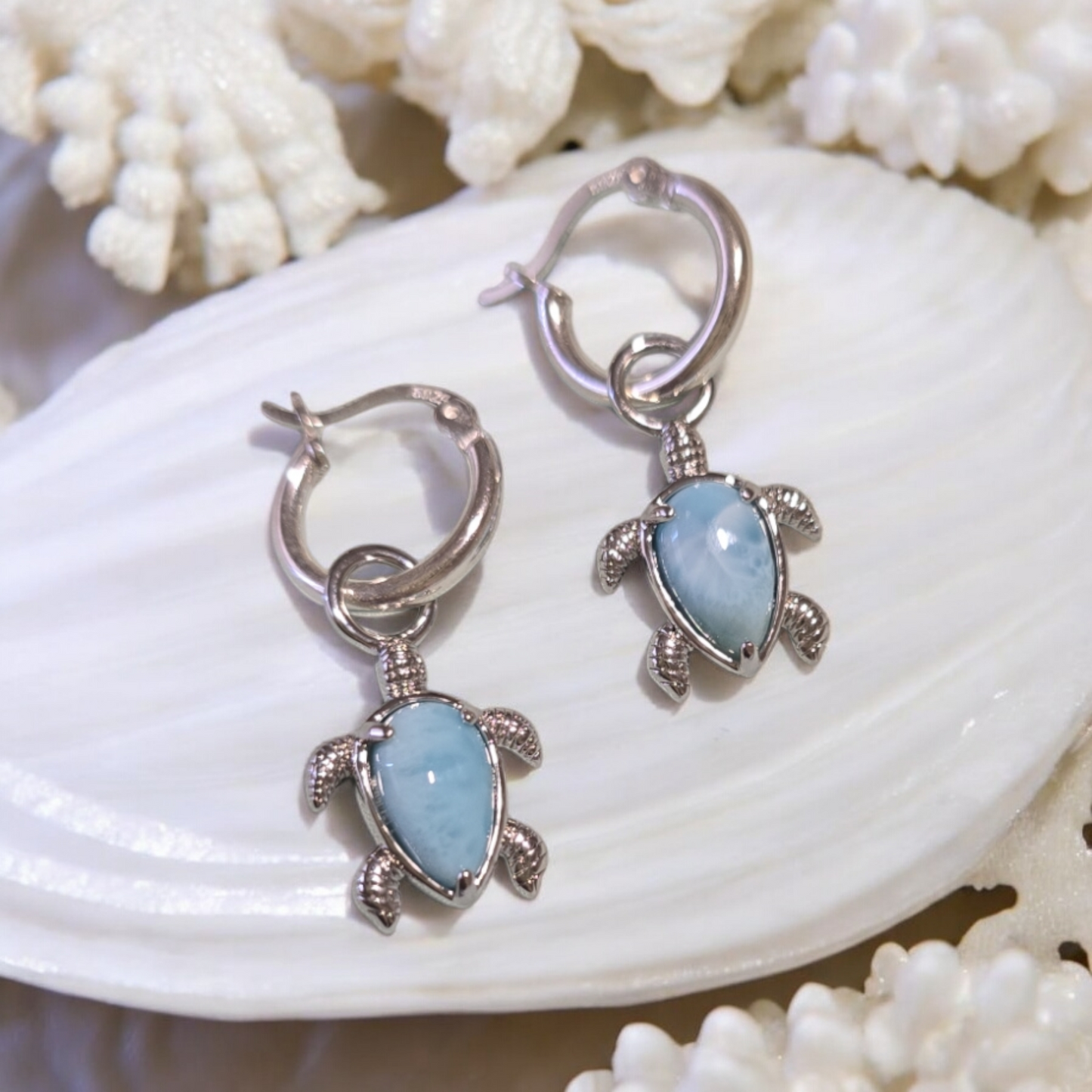 Ningaloo Blue Turtle Earrings