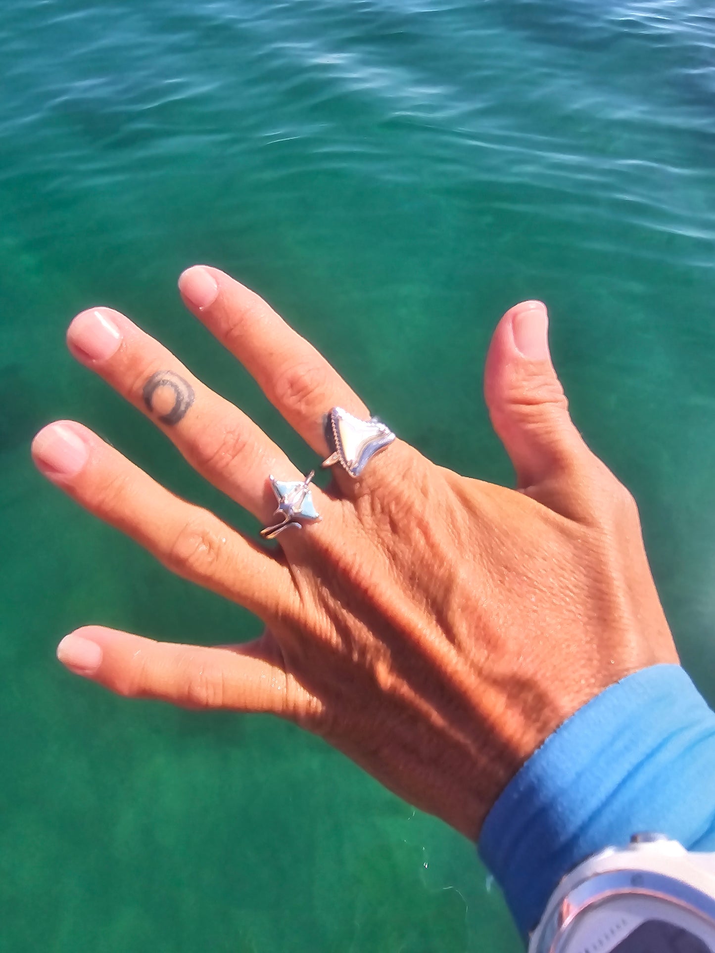 Manta Ray Ring Silver