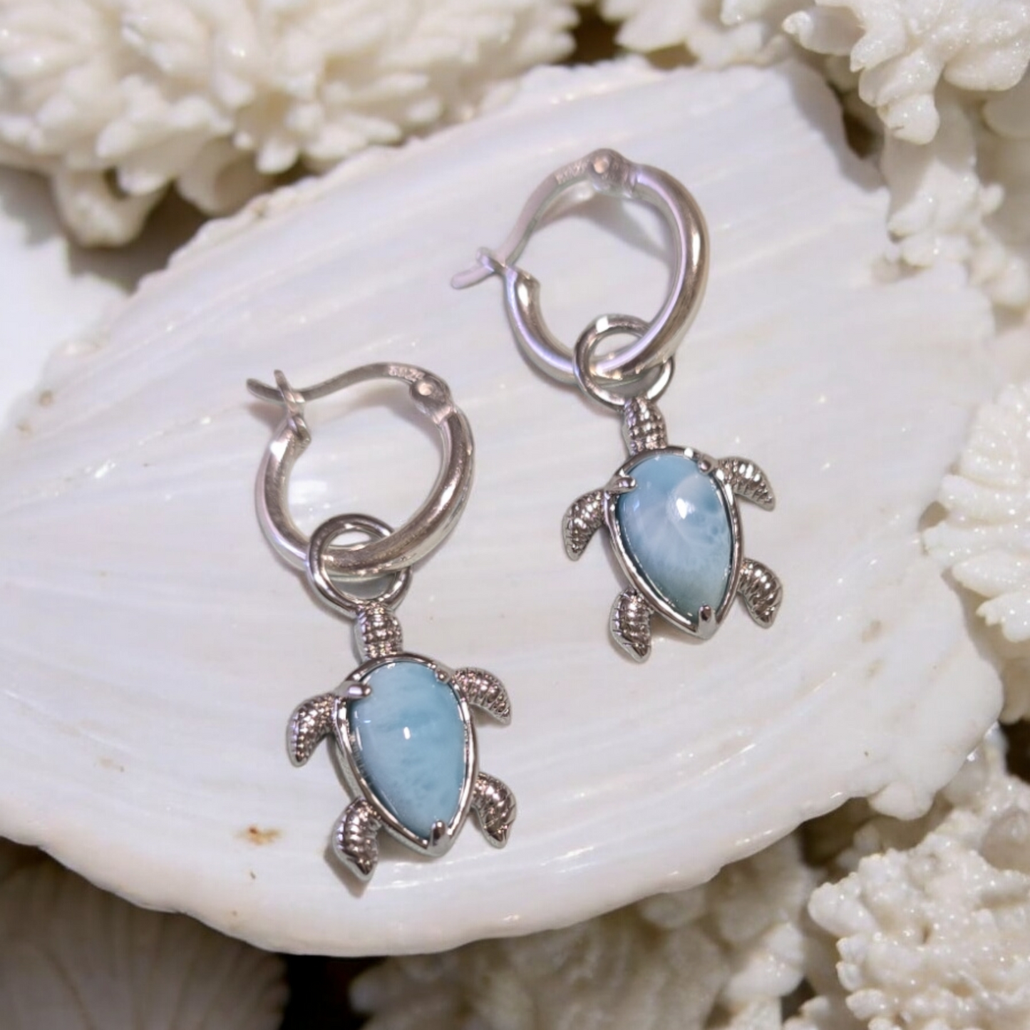 Ningaloo Blue Turtle Earrings
