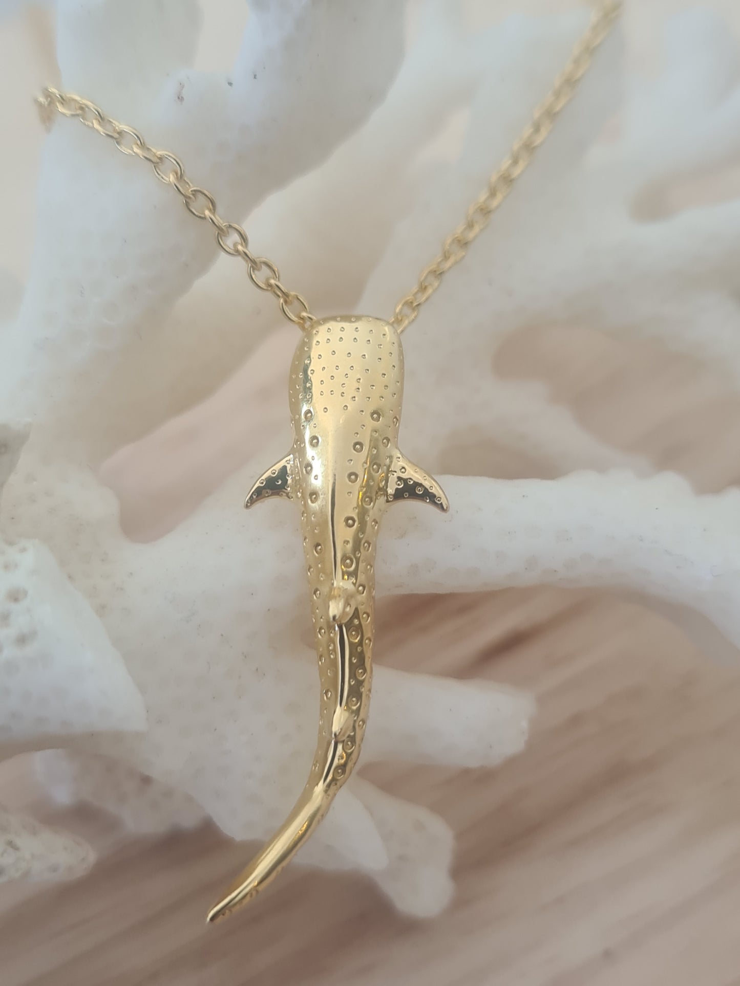 Ningaloo Whale Shark Gold Necklace