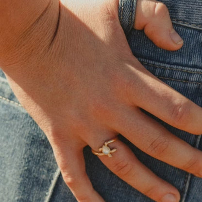 Dunes Turtle Gold Vermeil Ring