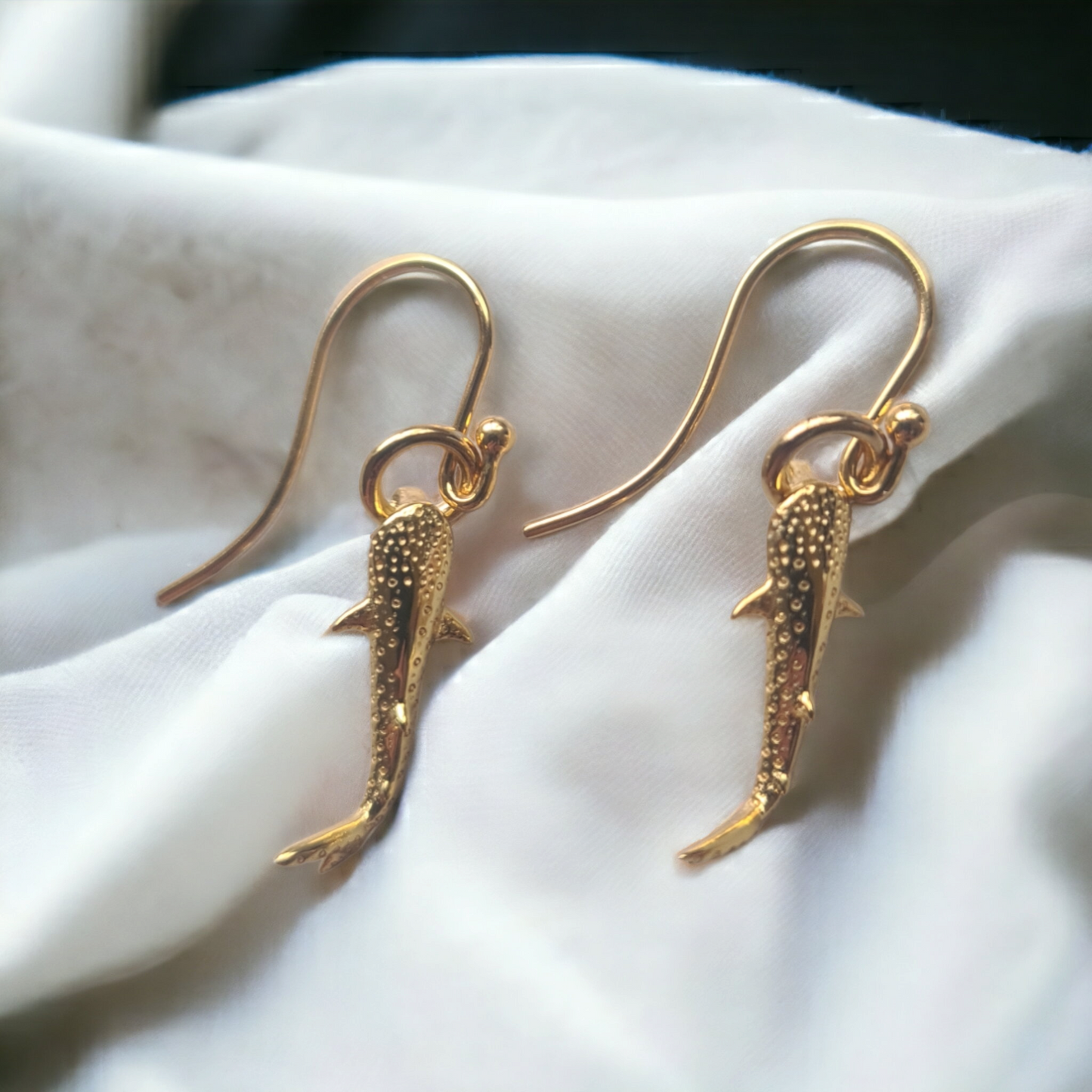 Ningaloo Whale Shark Gold Plated Earrings