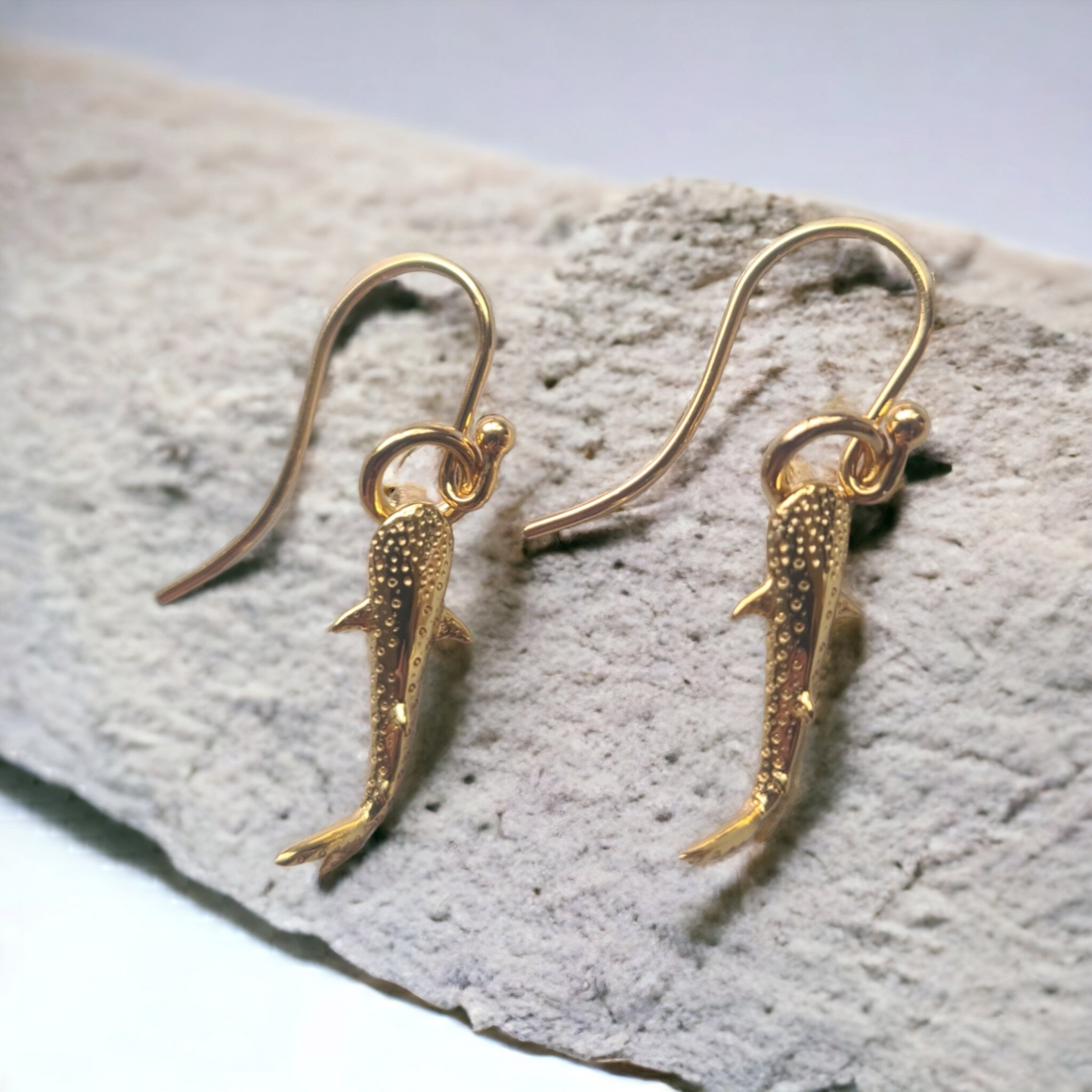 Ningaloo Whale Shark Gold Plated Earrings