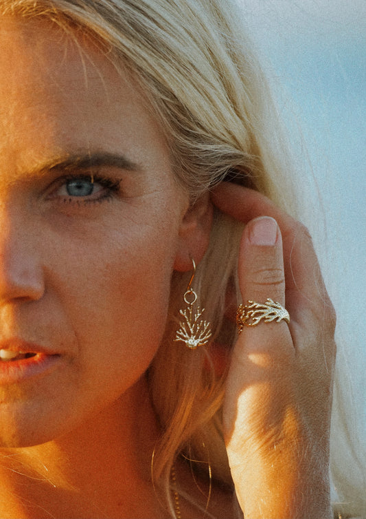 Coral Bay Earrings Gold