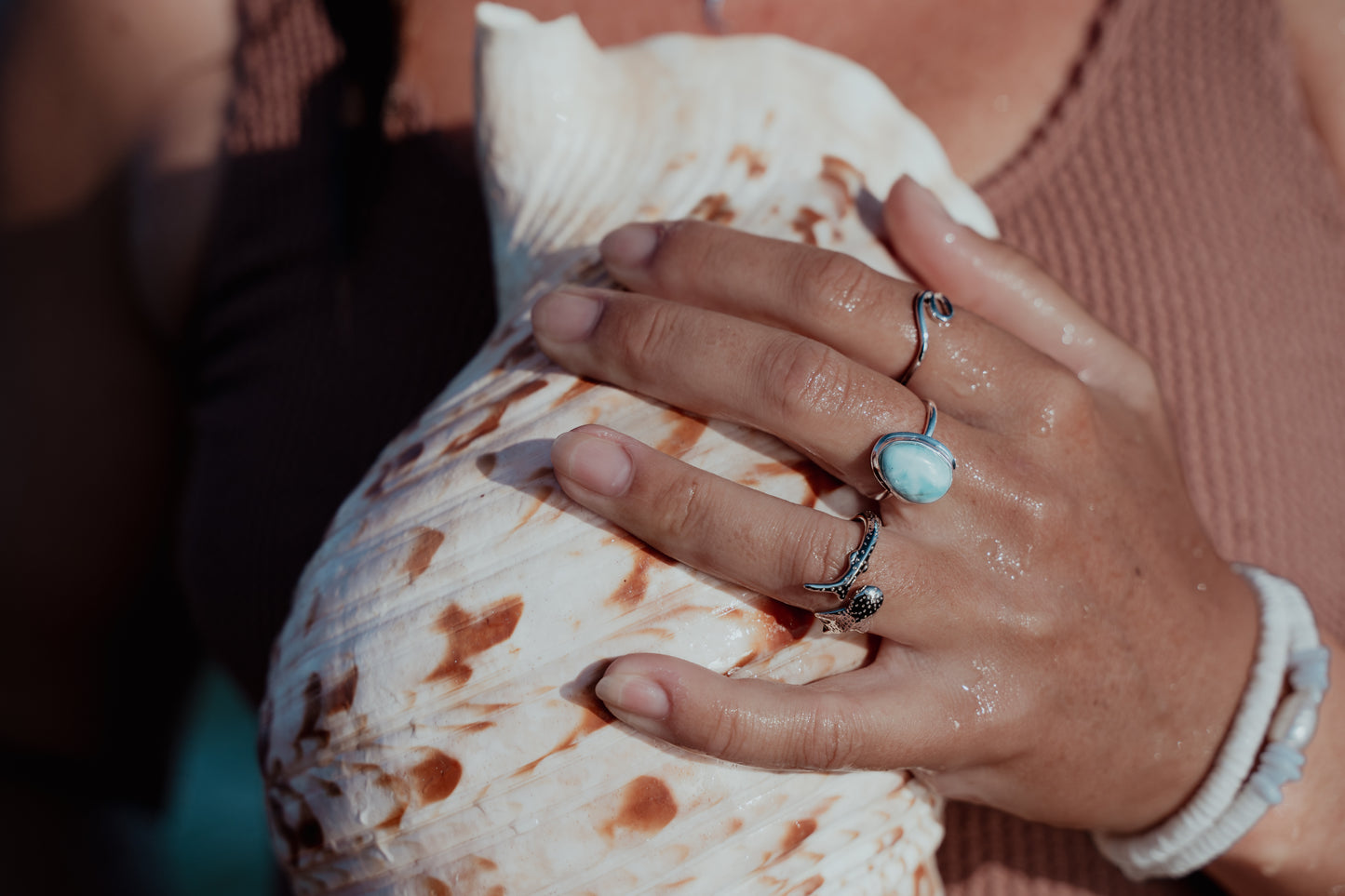 Ningaloo Whaleshark Ring Sterling Silver