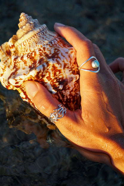 Coral Bay Dreaming Silver Ring