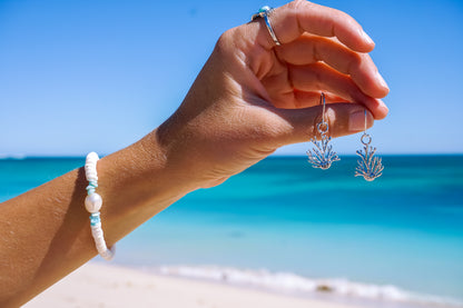 Coral Bay Earrings Silver