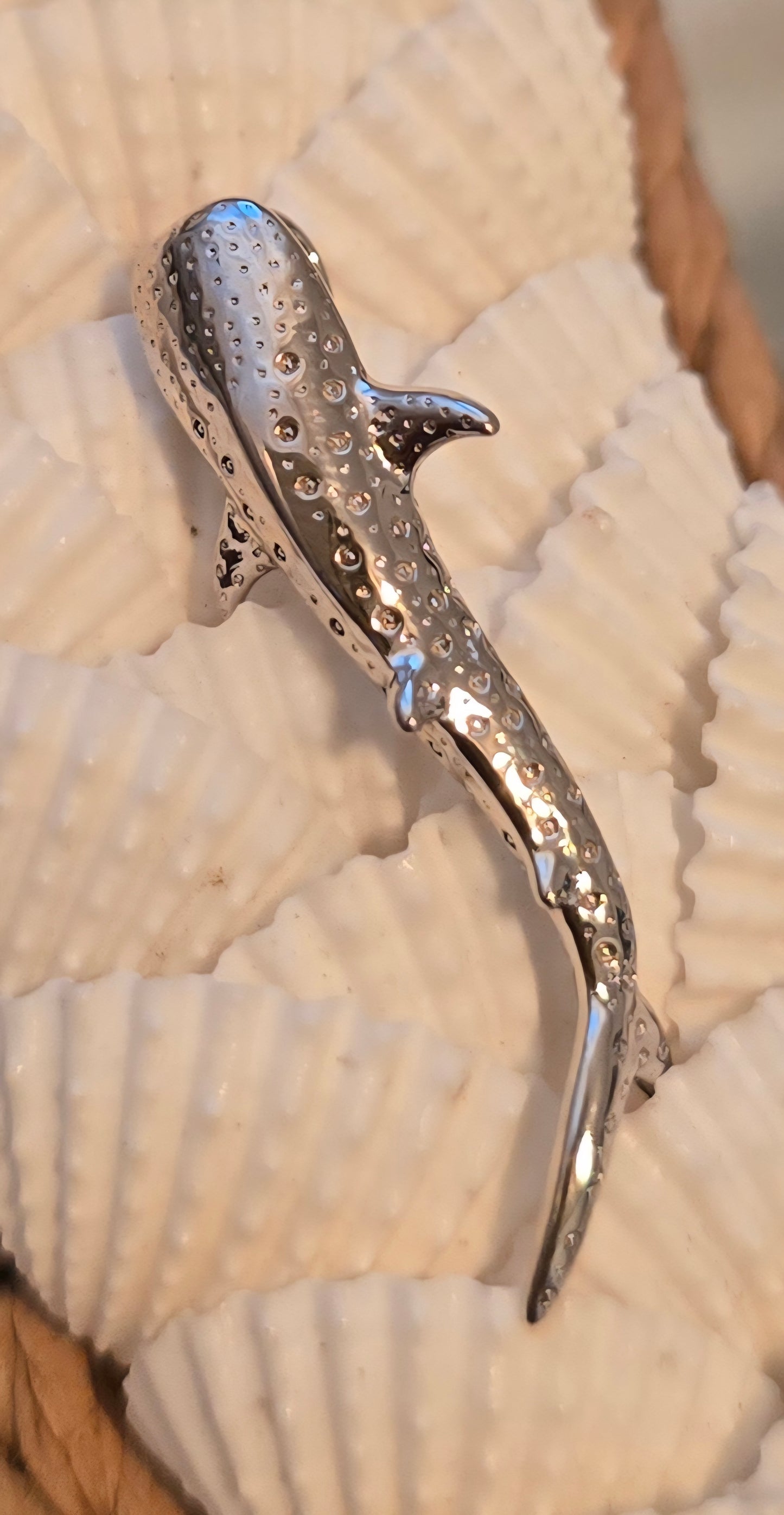 Ningaloo Whale Shark Sterling Silver Necklace