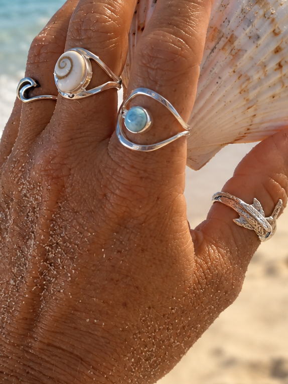 Blue Crush Larimar ring