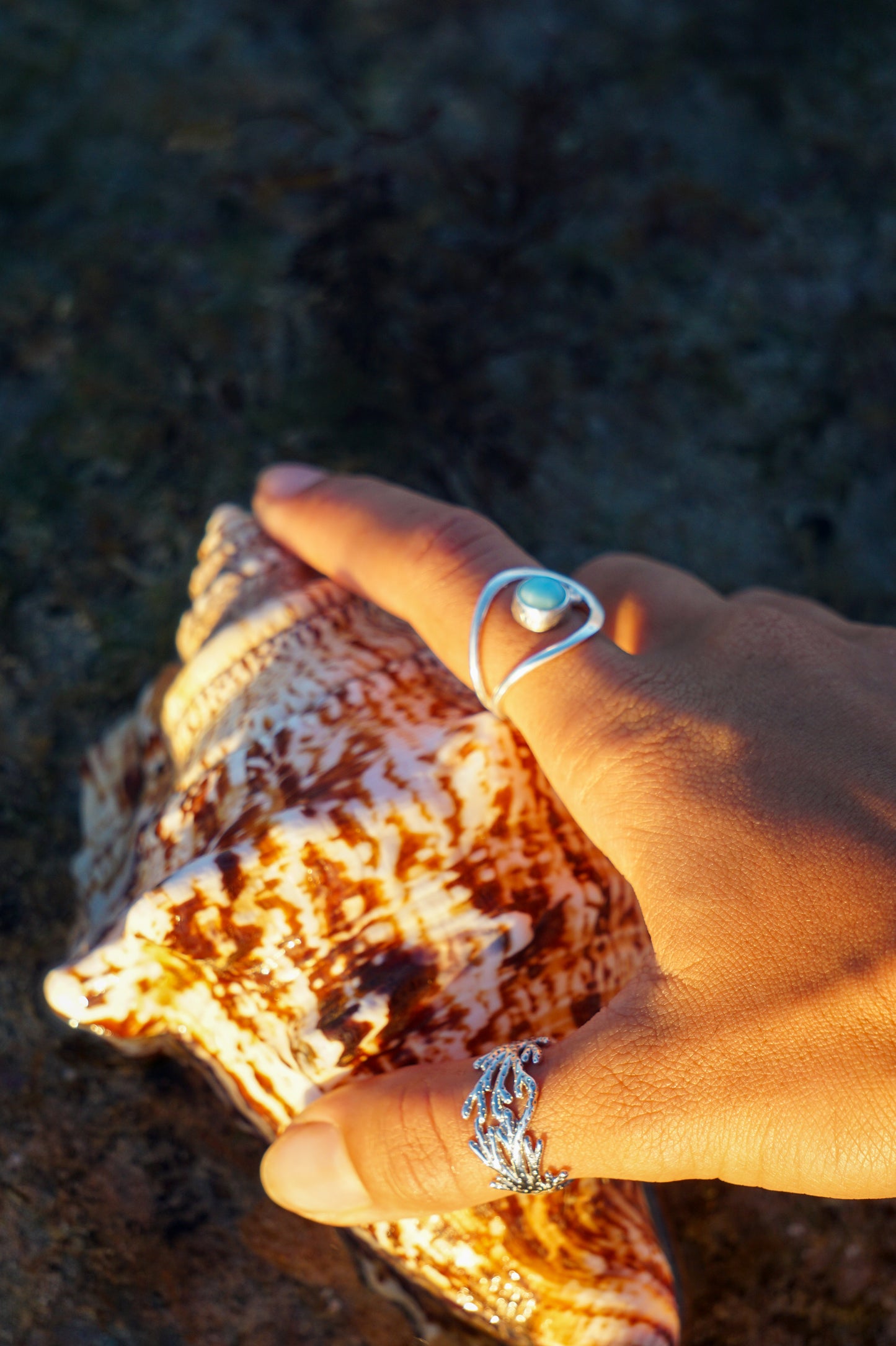 Blue Crush Larimar ring