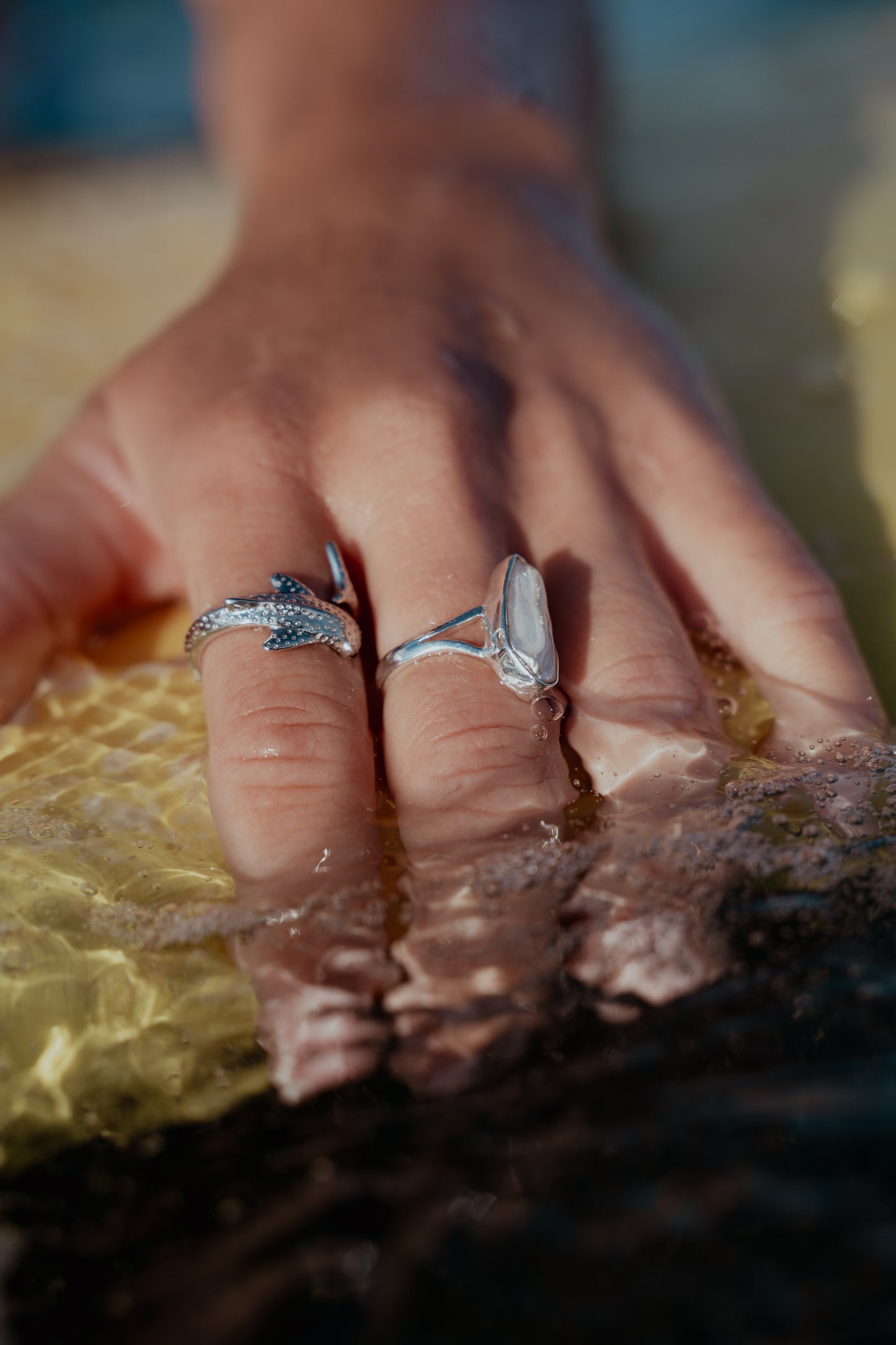 Ningaloo Whaleshark Ring Sterling Silver