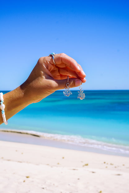 Coral Bay Earrings Silver